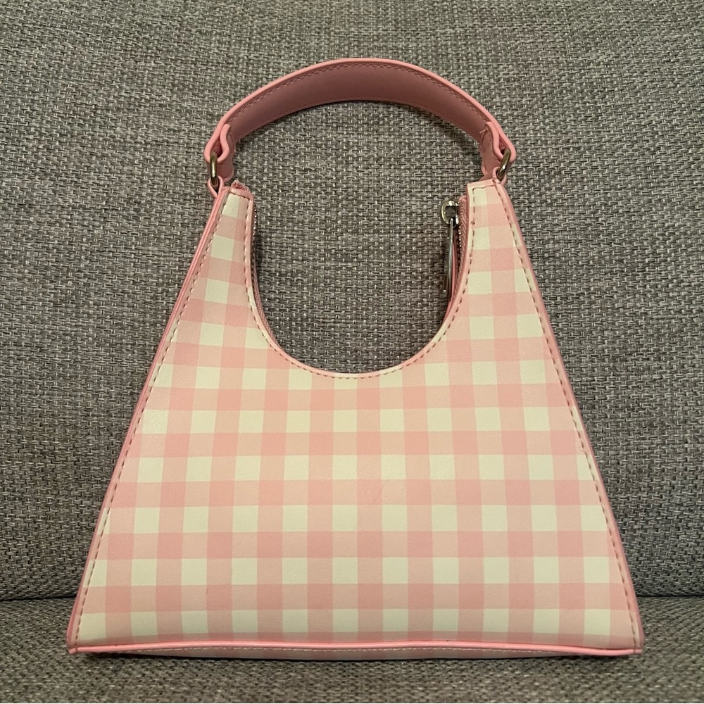 Pink & White Gingham Print Small Mini Purse Barbiecore